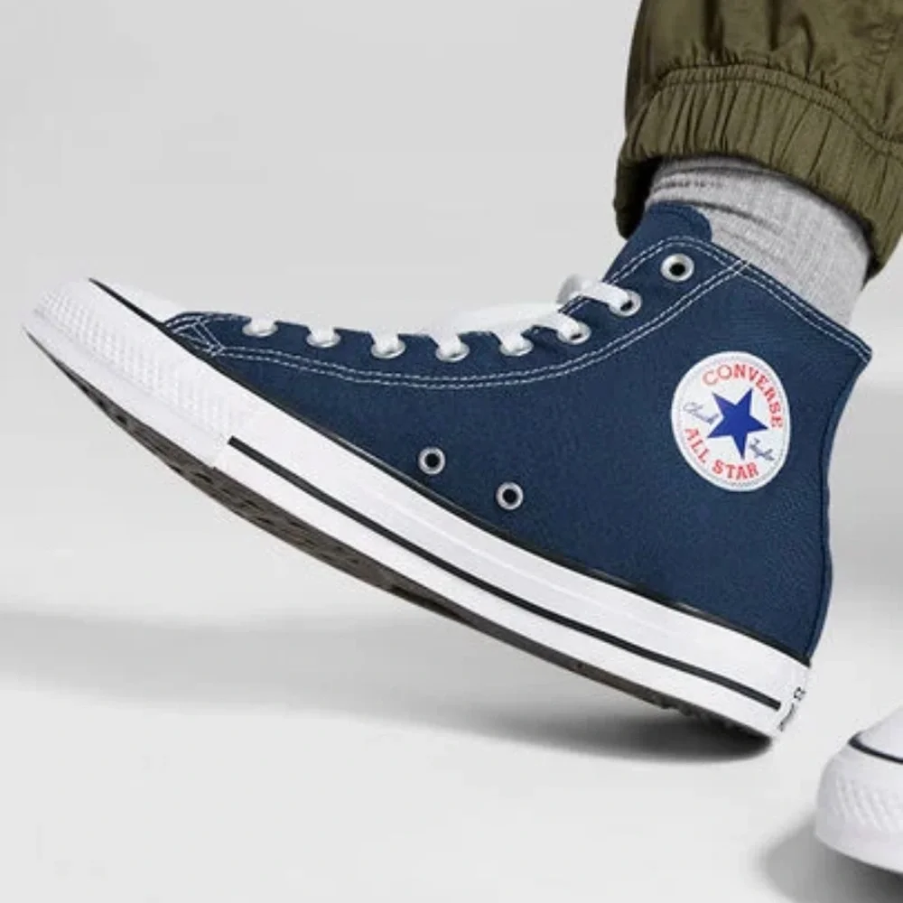 Converse Men's Blue High-Top Sneakers Classic Colors Navy - Picture 10 of 16